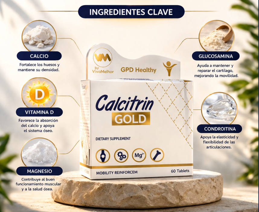 🔥¡Compra Hoy con 20% OFF + Envío Gratis y Pago Contra Entrega!🚚Recupera Tu Movilidad con Calcitrin Gold
