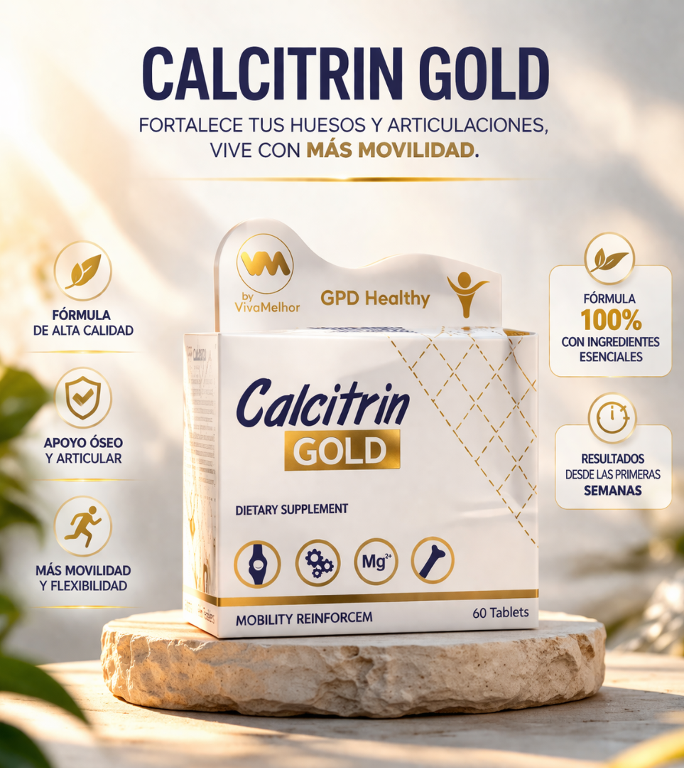 🔥¡Compra Hoy con 20% OFF + Envío Gratis y Pago Contra Entrega!🚚Recupera Tu Movilidad con Calcitrin Gold
