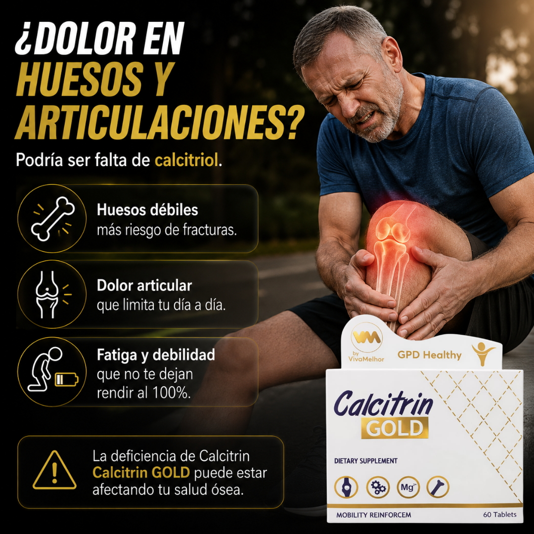 🔥¡Compra Hoy con 20% OFF + Envío Gratis y Pago Contra Entrega!🚚Recupera Tu Movilidad con Calcitrin Gold