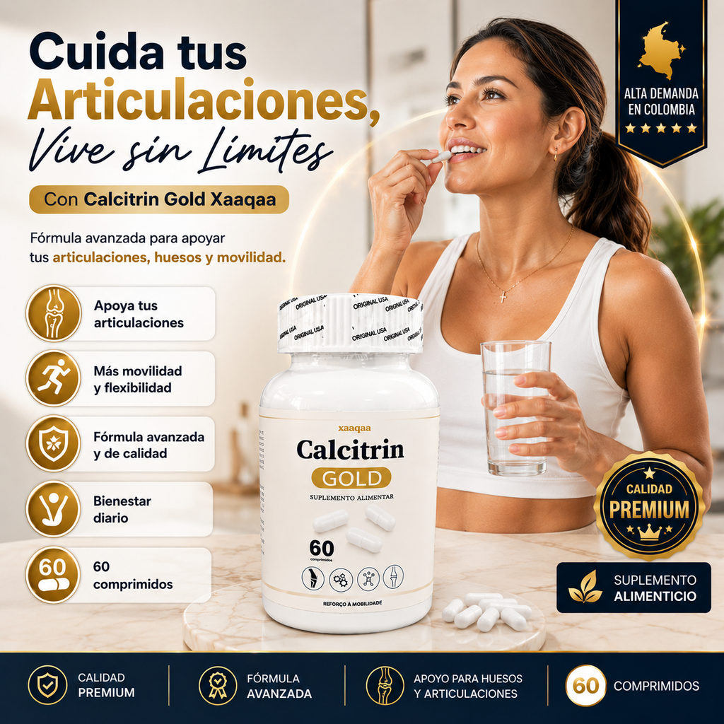 🔥¡Compra Hoy con 50% OFF + Envío Gratis y Pago Contra Entrega!🚚Recupera Tu Movilidad con Calcitrin Gold Xaaqaa