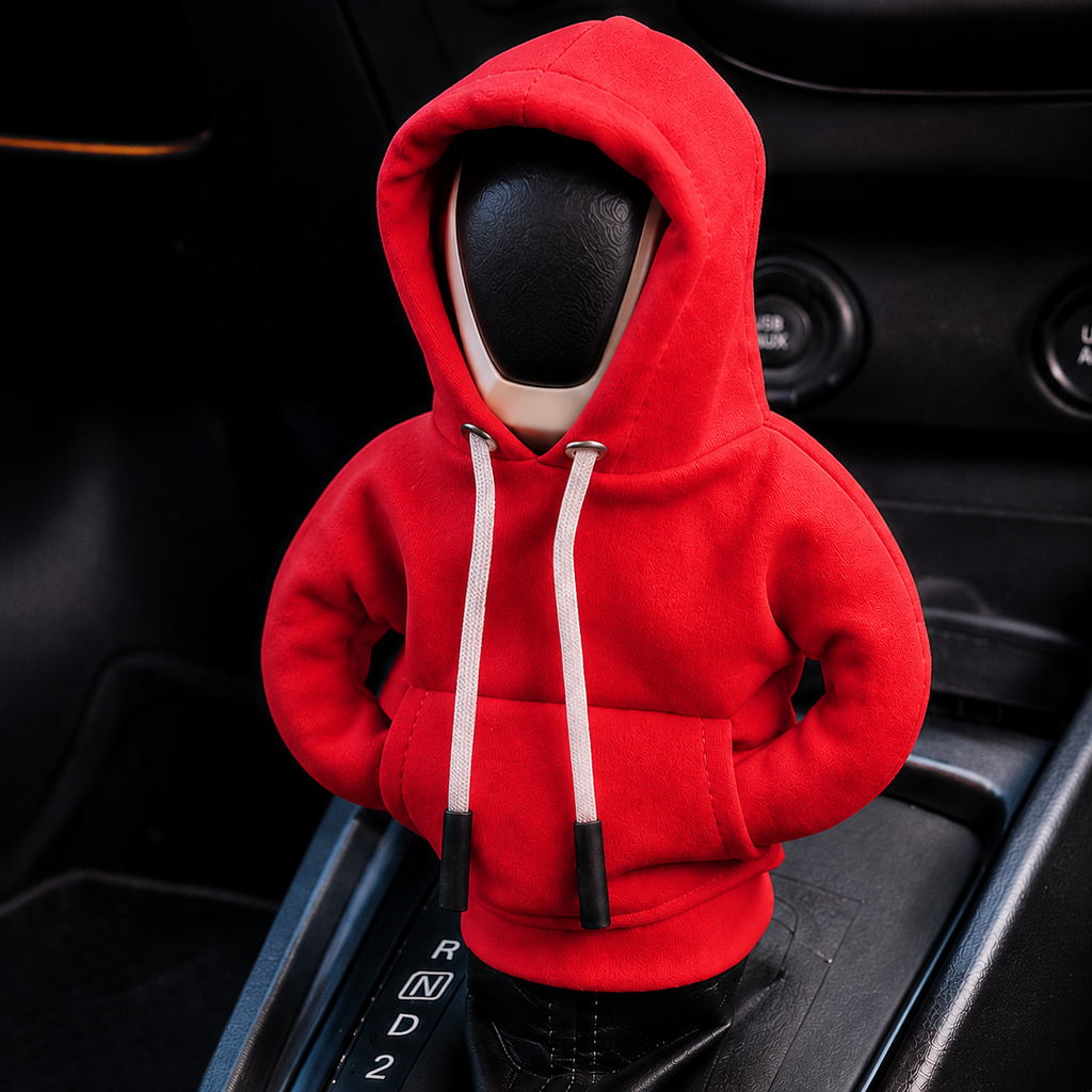 🔥¡PROMO 20% OFF! —  🚘¡Dale un look único a tu auto con la Sudadera con Capucha para Palanca de Cambios!
