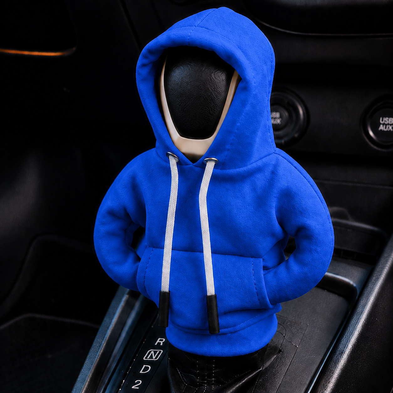 🔥¡PROMO 20% OFF! —  🚘¡Dale un look único a tu auto con la Sudadera con Capucha para Palanca de Cambios!