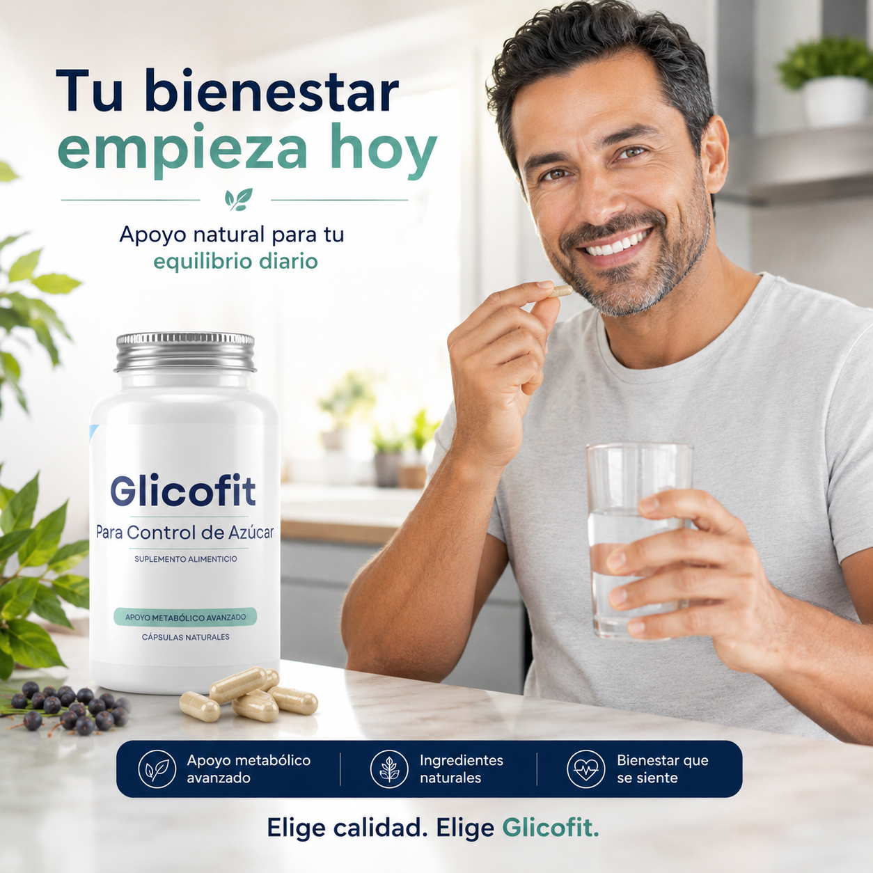 🔥 ¡ÚLTIMOS DÍAS DE PROMOCIÓN ESPECIAL!🌿 Glicofit: Control Natural para tu Bienestar Diario con 20% OFF + Envío Gratis  por tiempo limitado 🚚💚