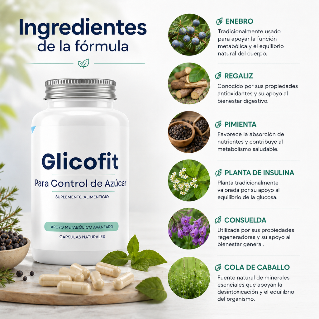 🔥 ¡ÚLTIMOS DÍAS DE PROMOCIÓN ESPECIAL!🌿 Glicofit: Control Natural para tu Bienestar Diario con 20% OFF + Envío Gratis  por tiempo limitado 🚚💚