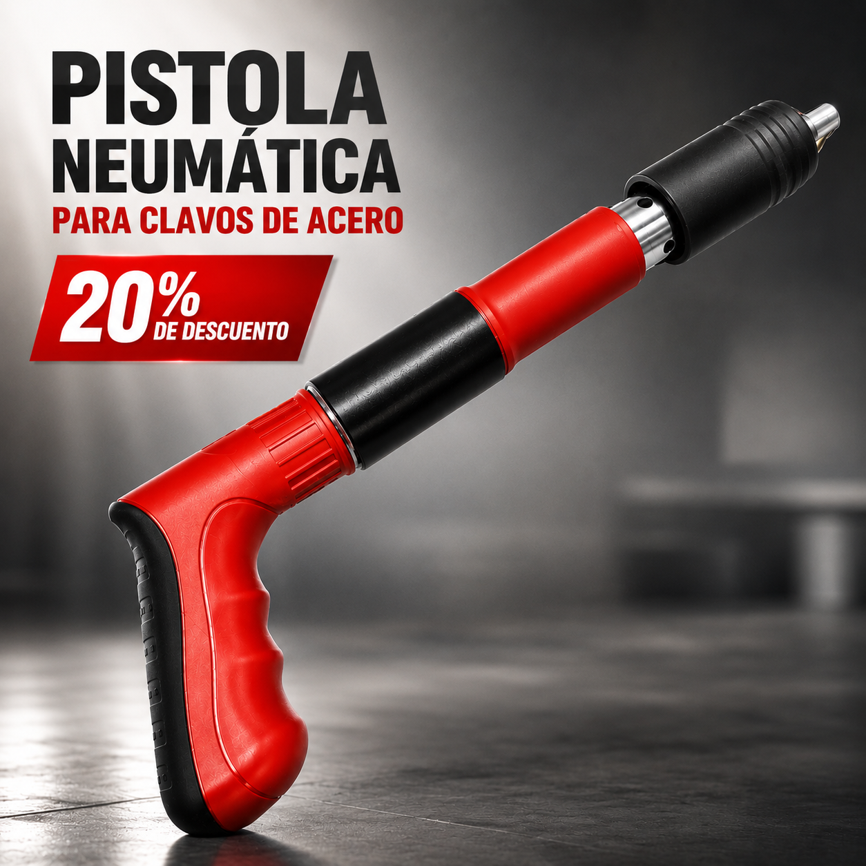 🎯 Pistola de Clavos de Acero Neumática: Evita Clavos Mal Fijados y Retrabajos Costosos. 20% DE DESCUENTO + ENVÍO GRATIS🔥